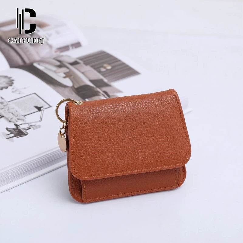 Small Wallet for Women Slim RFID Blocking Credit Card Holder Bifold Leather Wallets with Zipper Coin Pocket