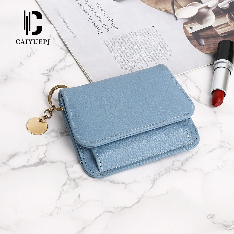 Small Wallet for Women Slim RFID Blocking Credit Card Holder Bifold Leather Wallets with Zipper Coin Pocket