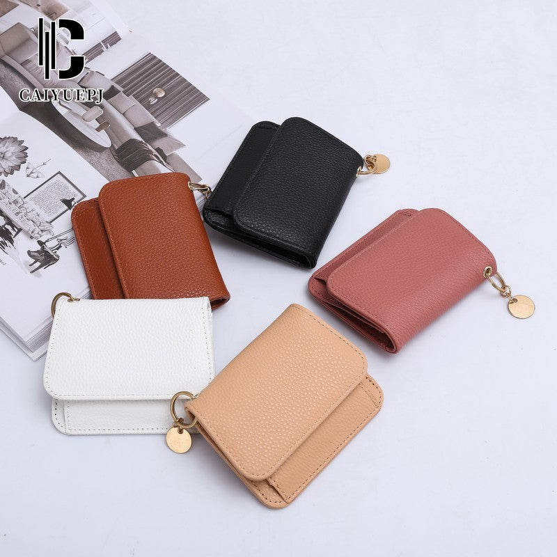 Small Wallet for Women Slim RFID Blocking Credit Card Holder Bifold Leather Wallets with Zipper Coin Pocket