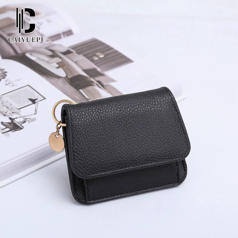 Small Wallet for Women Slim RFID Blocking Credit Card Holder Bifold Leather Wallets with Zipper Coin Pocket