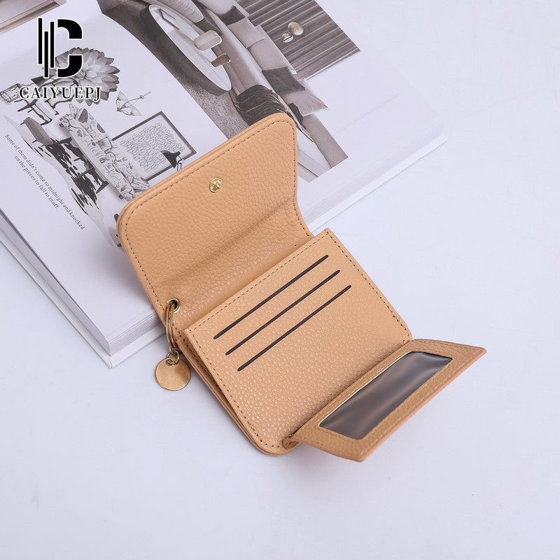 Small Wallet for Women Slim RFID Blocking Credit Card Holder Bifold Leather Wallets with Zipper Coin Pocket