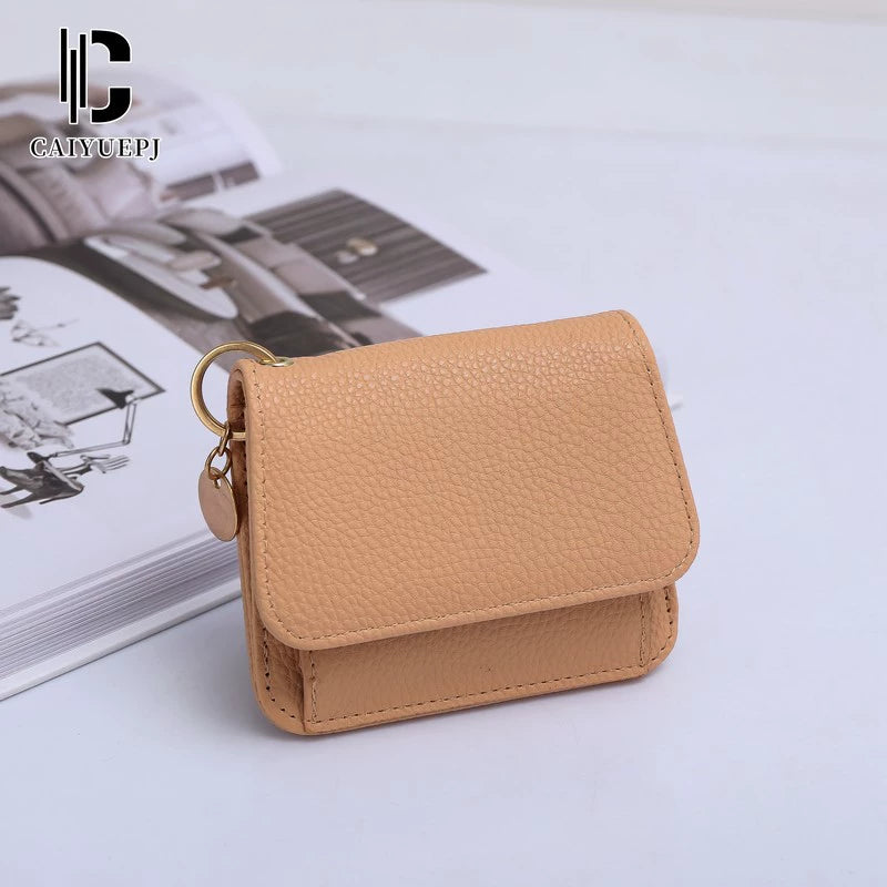 Small Wallet for Women Slim RFID Blocking Credit Card Holder Bifold Leather Wallets with Zipper Coin Pocket