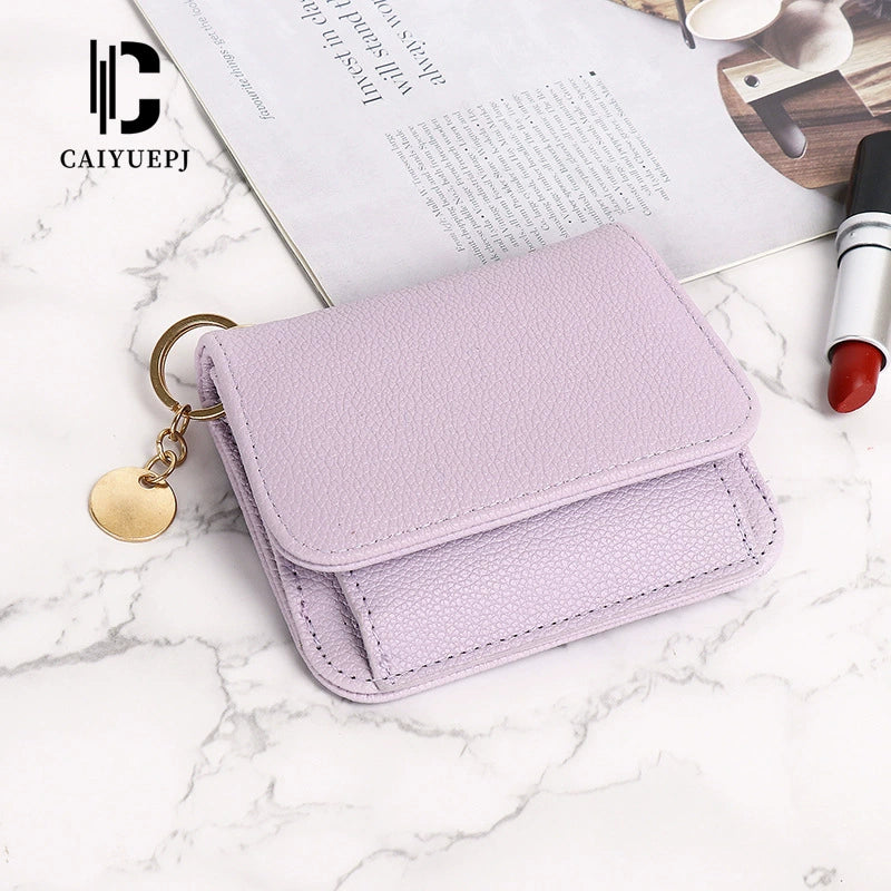 Small Wallet for Women Slim RFID Blocking Credit Card Holder Bifold Leather Wallets with Zipper Coin Pocket