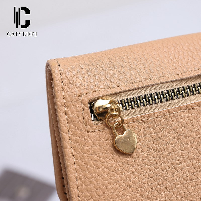 Small Wallet for Women Slim RFID Blocking Credit Card Holder Bifold Leather Wallets with Zipper Coin Pocket