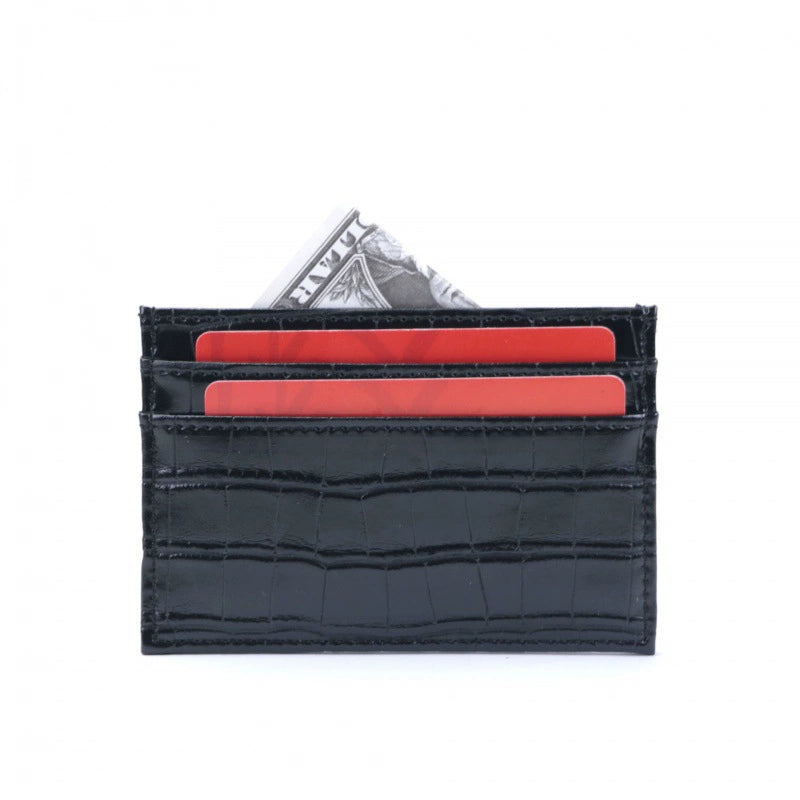 Credit Card Holder Slim Wallet Leather Minimalist Wallet with ID Window