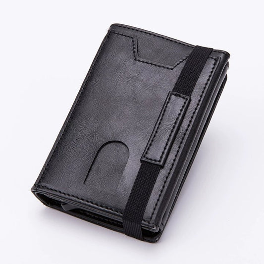 RFID anti-theft credit card box Aluminum alloy bank card holder Automatic pop-up card holder