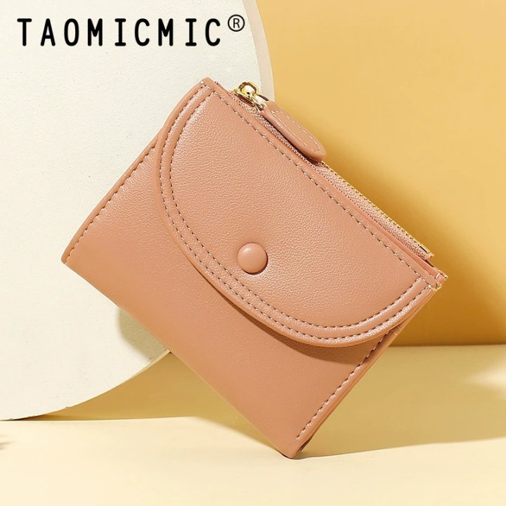 Women's Genuine Leather Card Holder Wallet with Zipper