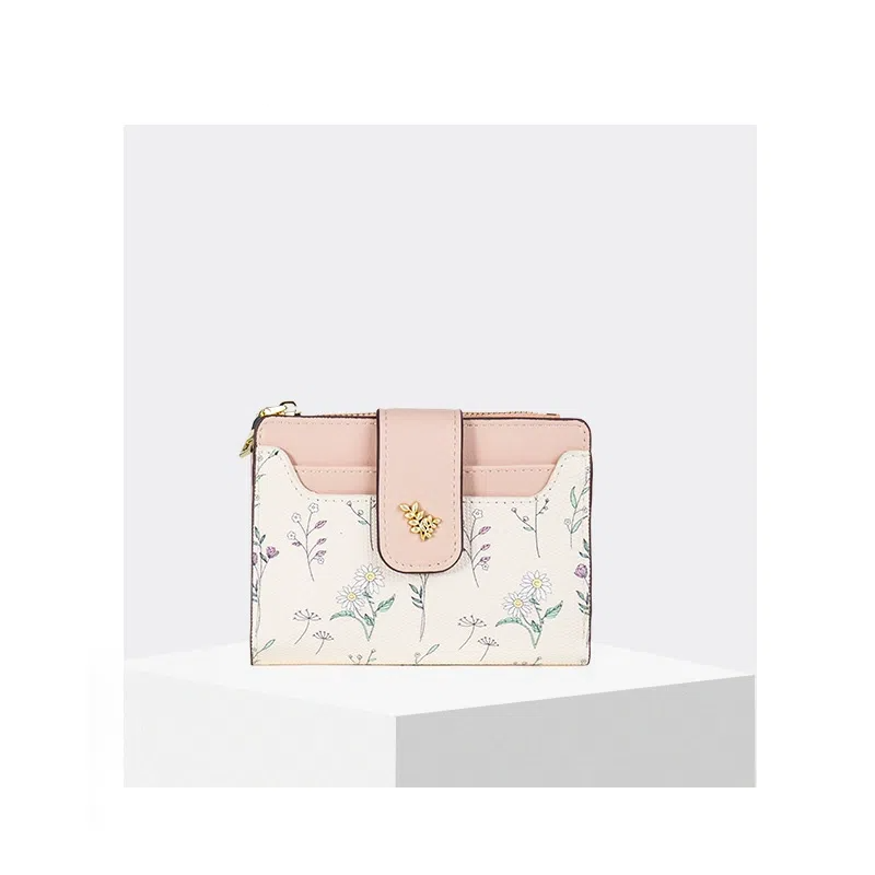 Women's Wallet Cute Flower Wallet RFID Credit Card Holder Wallet